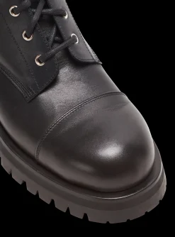 Charlie Leather Ranger Boots-Balmain Cheap