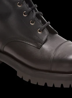 Charlie Leather Ranger Boots-Balmain Cheap
