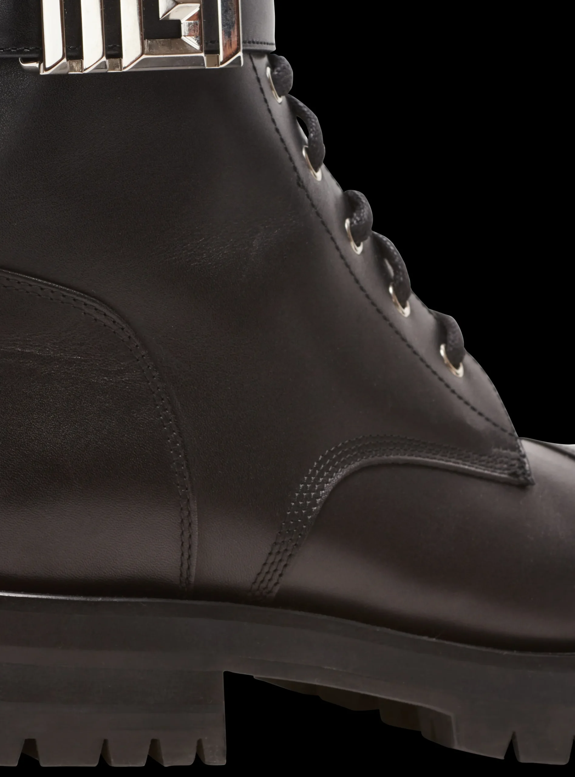 Charlie Leather Ranger Boots-Balmain Cheap