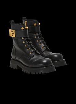 Charlie Leather Ranger Boots-Balmain Cheap