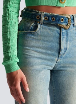 Classic Belted Jeans-Balmain Best Sale