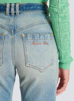 Classic Belted Jeans-Balmain Best Sale