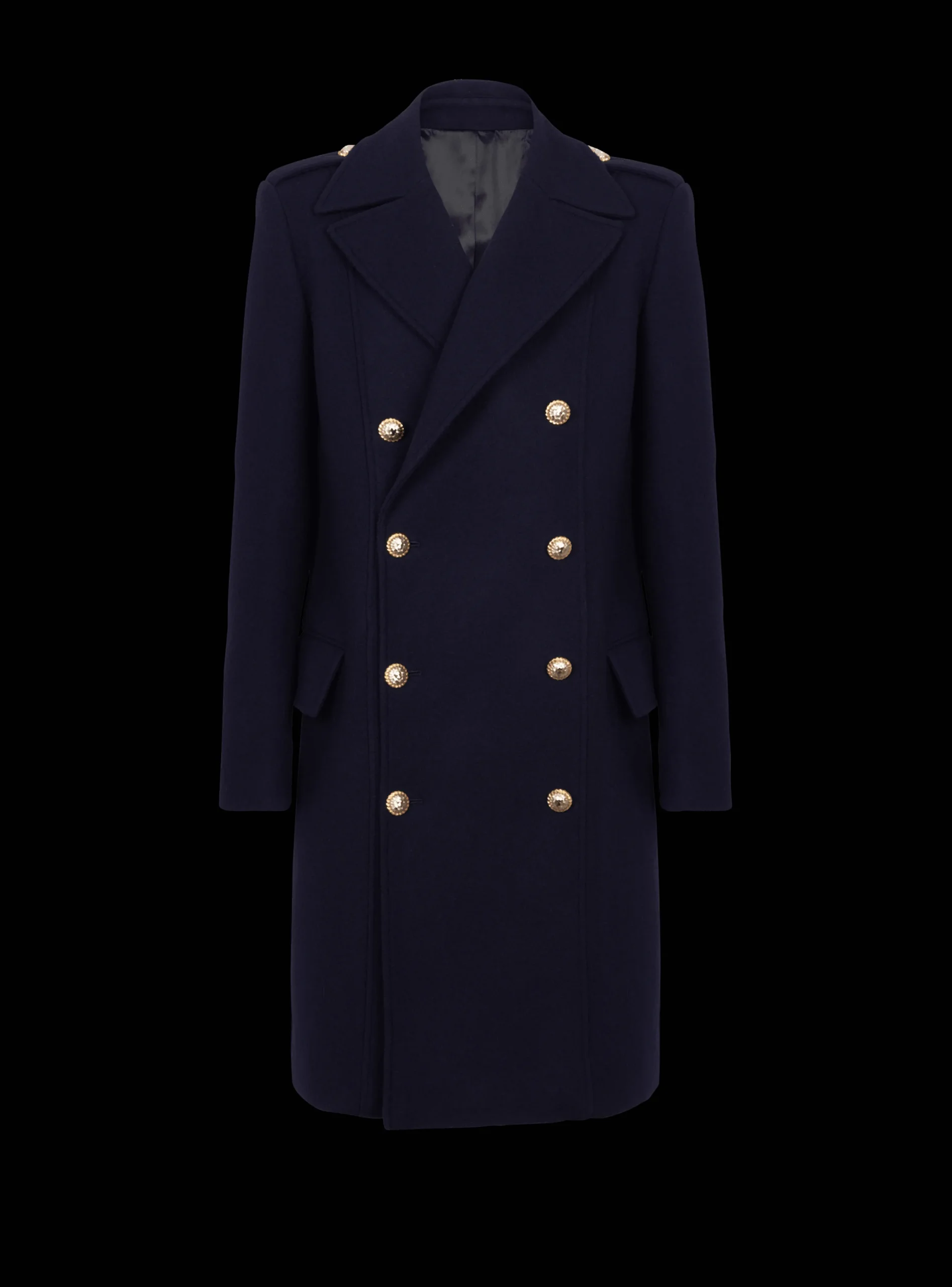 Coat In Felted Double-faced Wool-Balmain Store