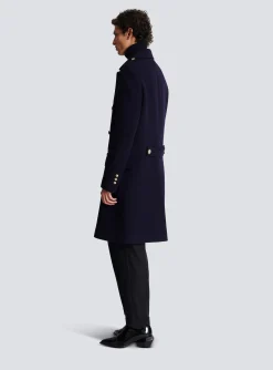 Coat In Felted Double-faced Wool-Balmain Store