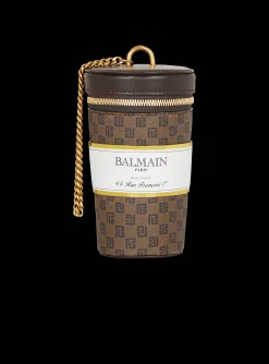 Coffee Cup Minaudi&egrave;re In Mini Monogram Canvas-Balmain Sale