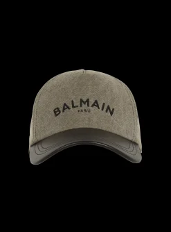 Cotton Cap With Logo-Balmain Outlet