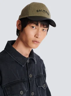 Cotton Cap With Logo-Balmain Outlet
