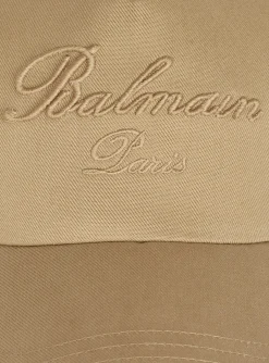 Cotton Cap With Signature Embroidery-Balmain Best