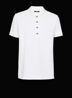 Cotton Piqu&eacute; Polo-Balmain Best Sale