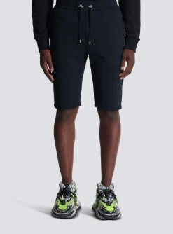 Cotton Shorts With Flocked Paris Logo-Balmain Best Sale