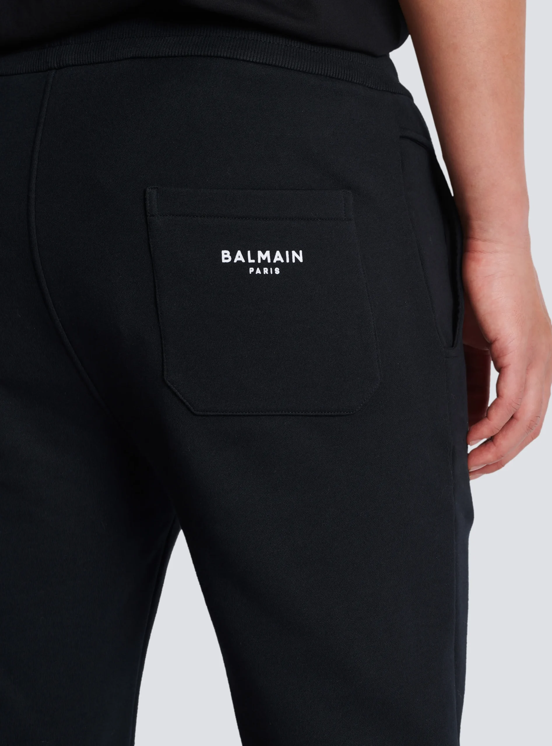 Cotton Shorts With Flocked Paris Logo-Balmain Best Sale