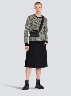 Cotton Sweatshirt With Monogram-Balmain Flash Sale