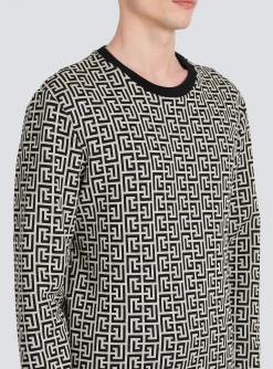 Cotton Sweatshirt With Monogram-Balmain Flash Sale
