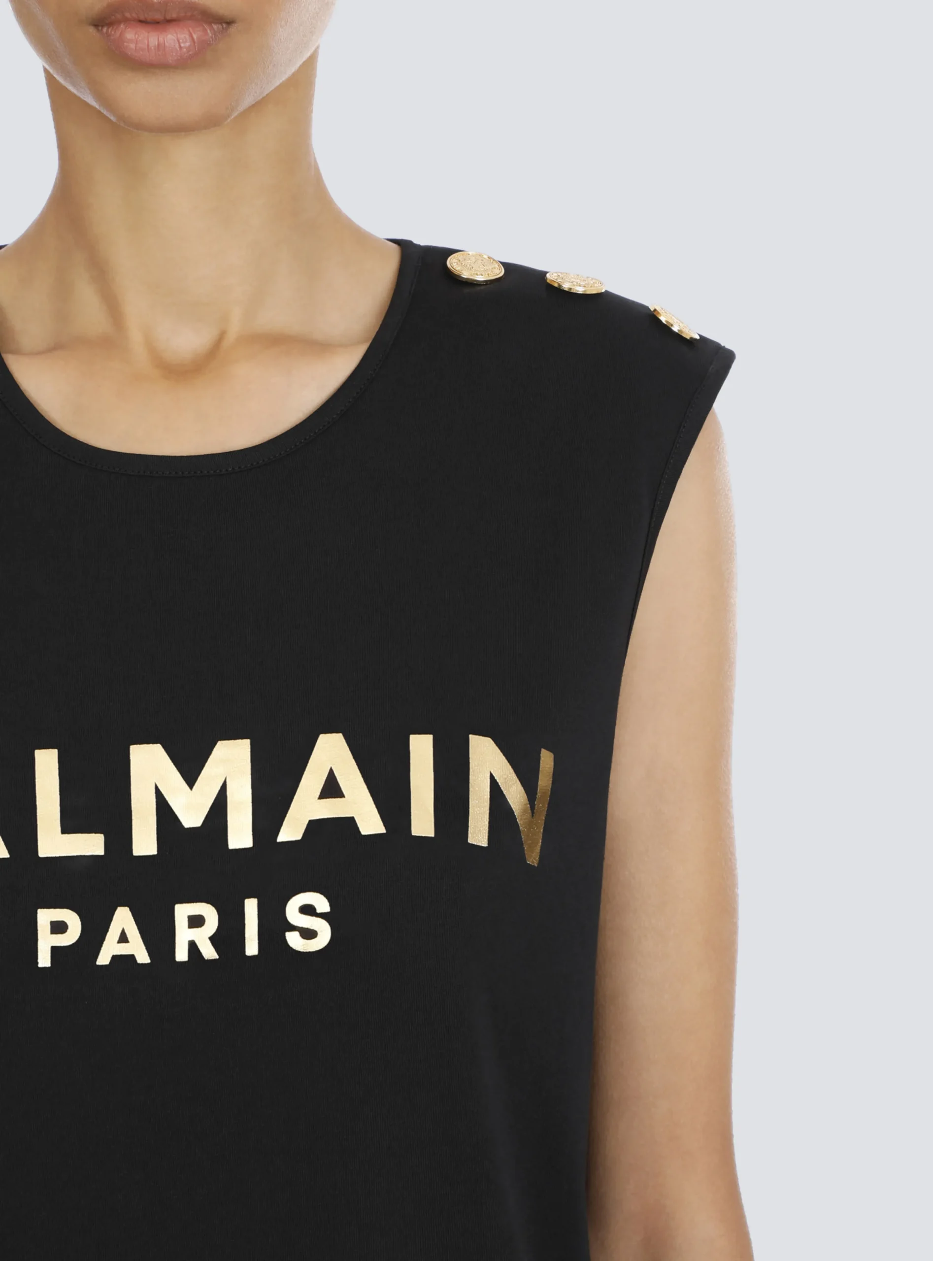 Cotton T-shirt With Logo Print-Balmain Online