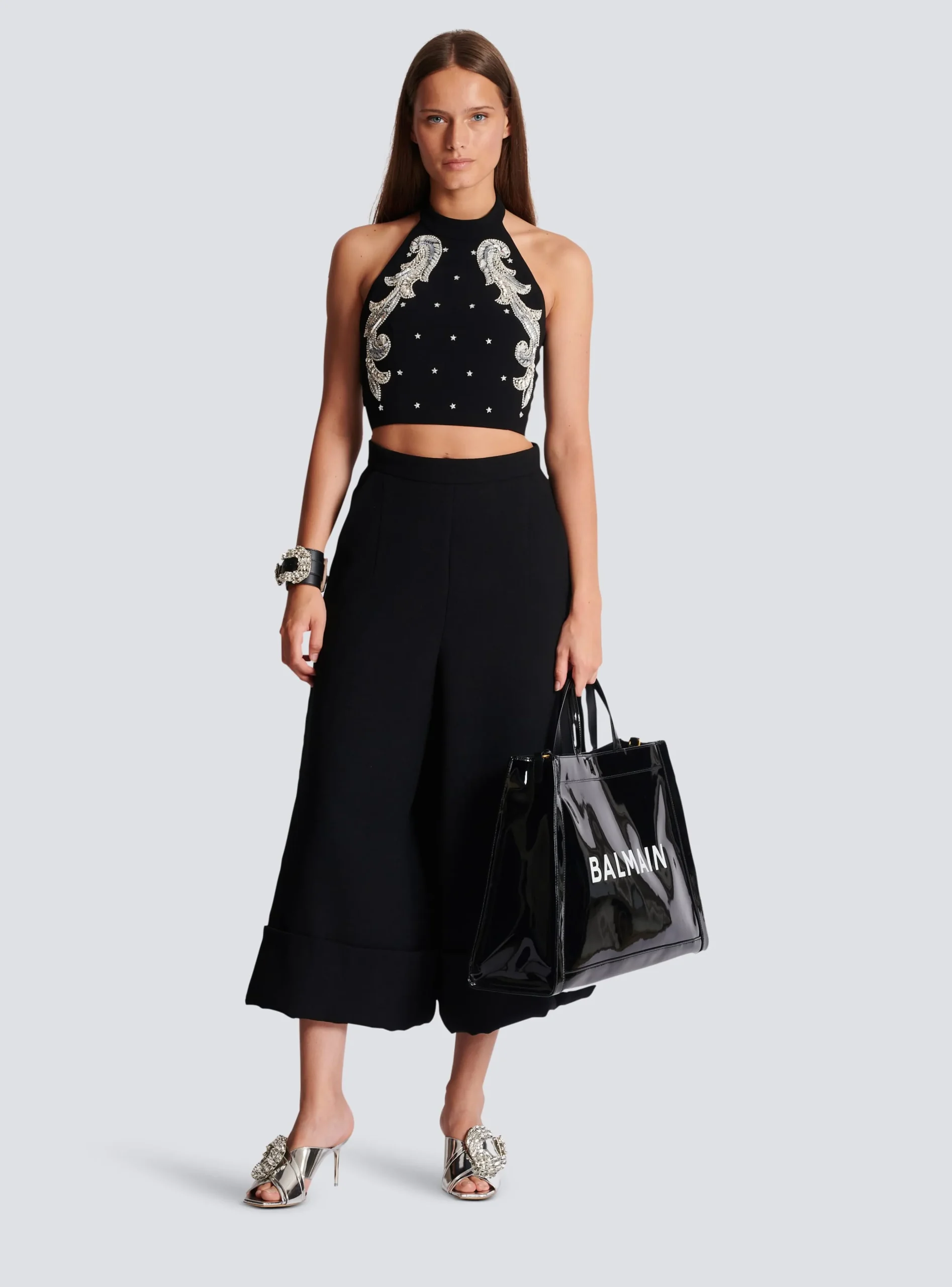 Crepe Culotte Skirt-Balmain Sale