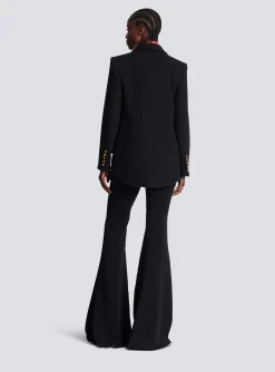 Crepe Jacket With A Shawl Collar-Balmain Cheap