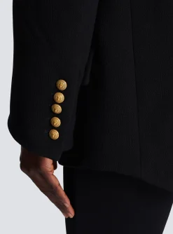 Crepe Jacket With A Shawl Collar-Balmain Cheap