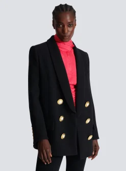 Crepe Jacket With A Shawl Collar-Balmain Cheap