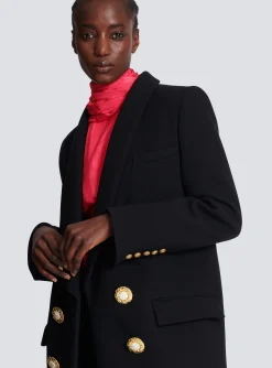 Crepe Jacket With A Shawl Collar-Balmain Cheap