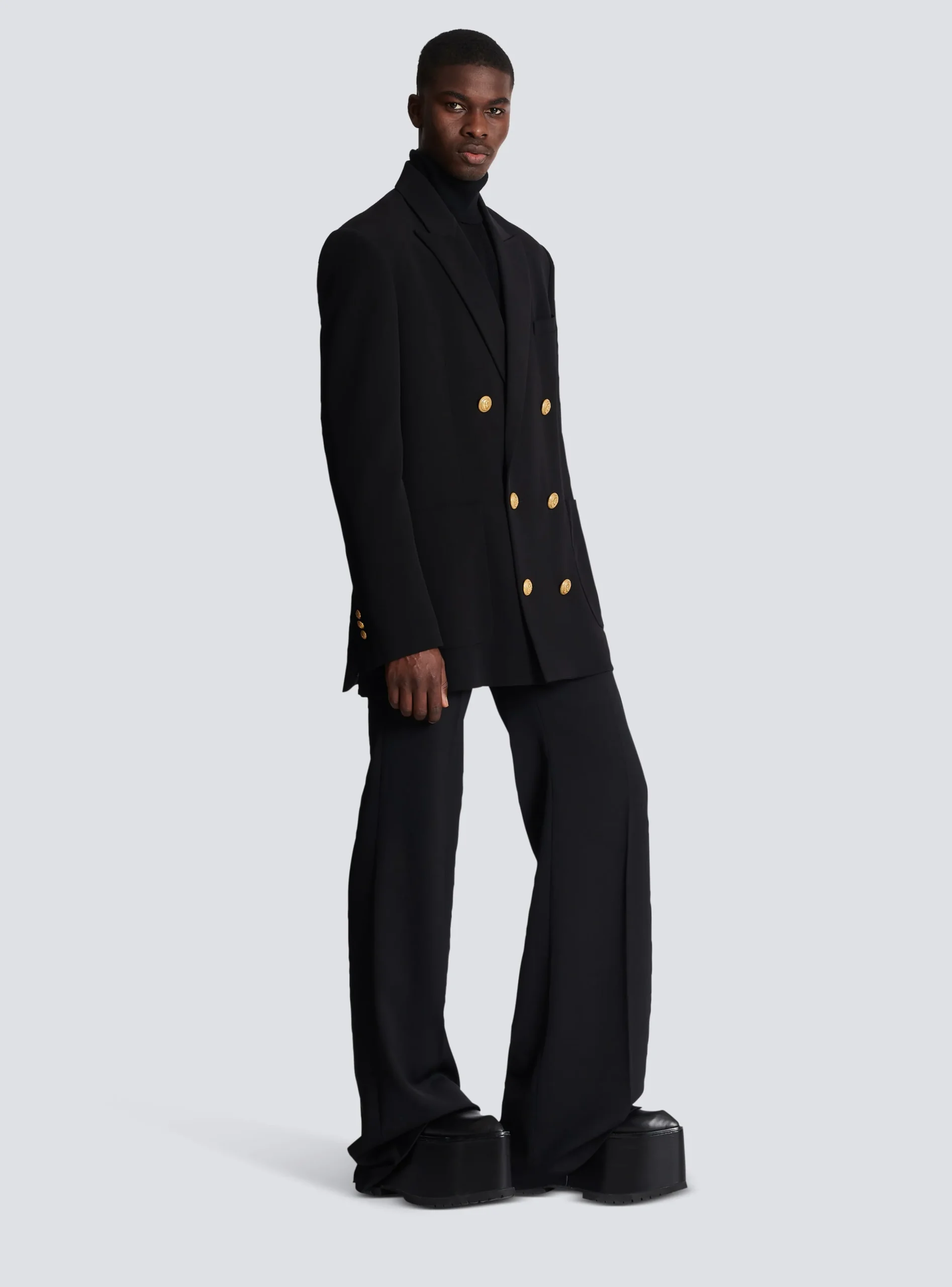 Crepe Jacket With Double-breasted Button Fastening-Balmain Best
