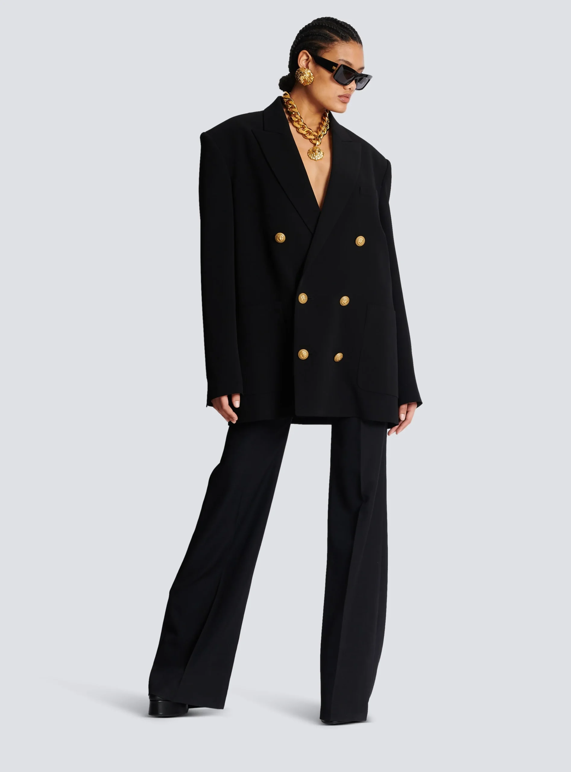 Crepe Jacket With Double-breasted Button Fastening-Balmain Best
