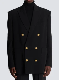 Crepe Jacket With Double-breasted Button Fastening-Balmain Best