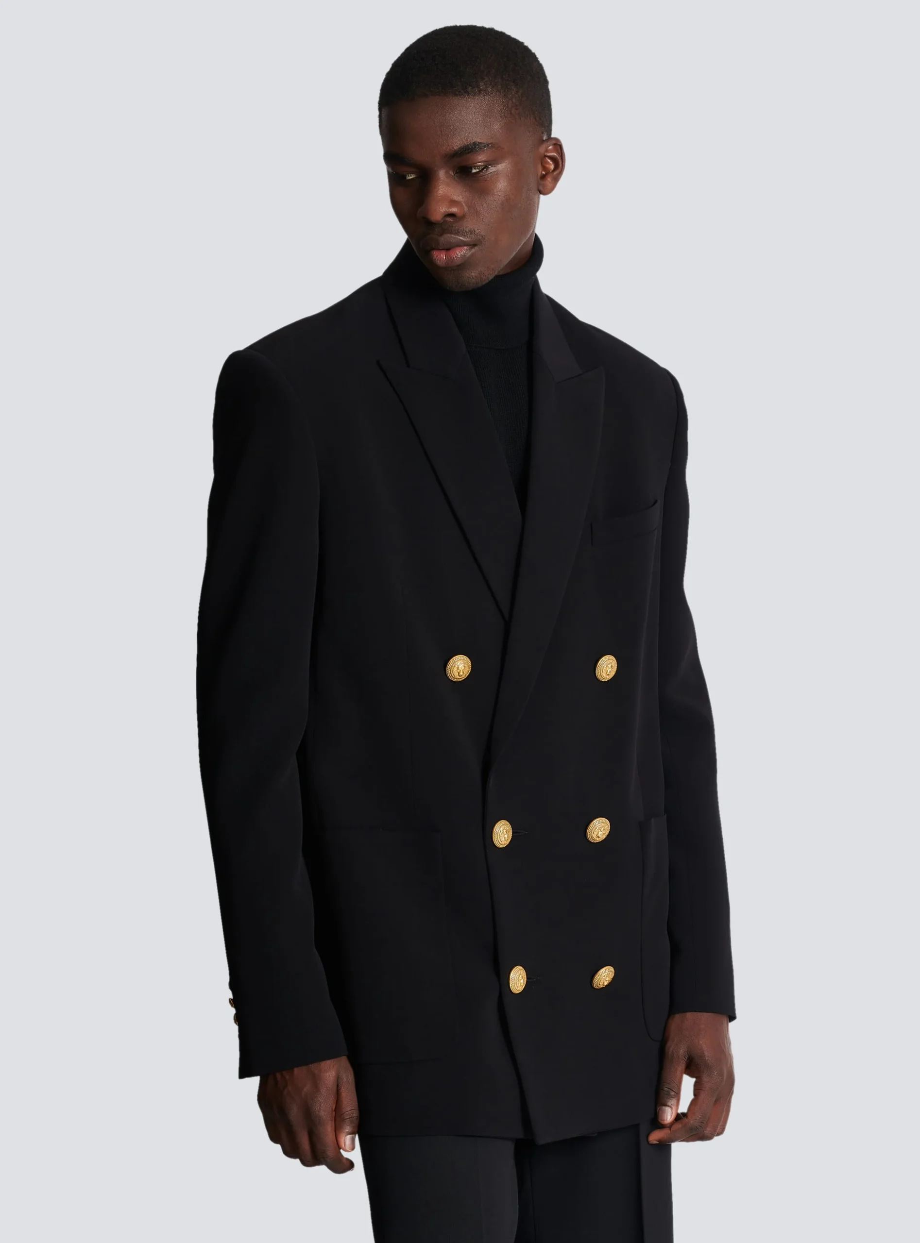 Crepe Jacket With Double-breasted Button Fastening-Balmain Best