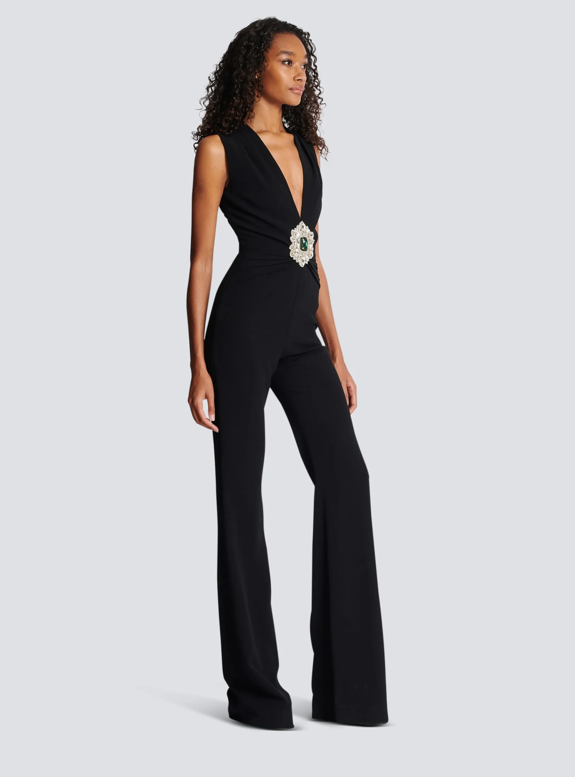Crepe Jumpsuit-Balmain Store