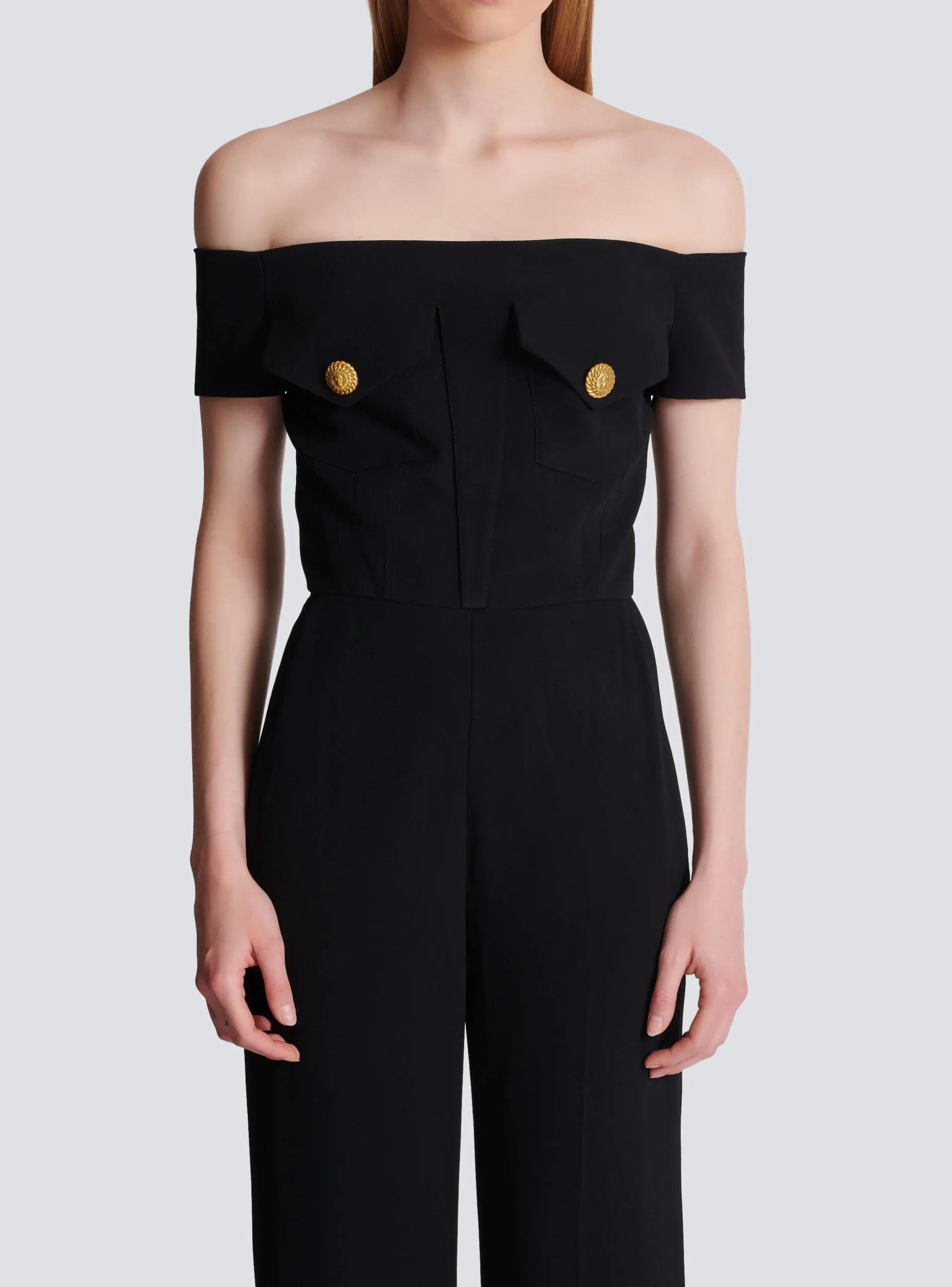 Crepe Jumpsuit-Balmain Clearance
