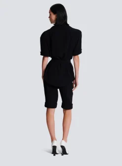 Crepe Safari Shirt-Balmain Fashion