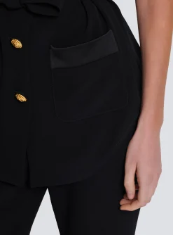Crepe Safari Shirt-Balmain Fashion
