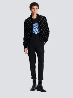 Crepe Straight-cut Trousers-Balmain Clearance