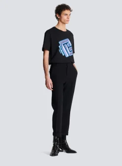 Crepe Straight-cut Trousers-Balmain Clearance