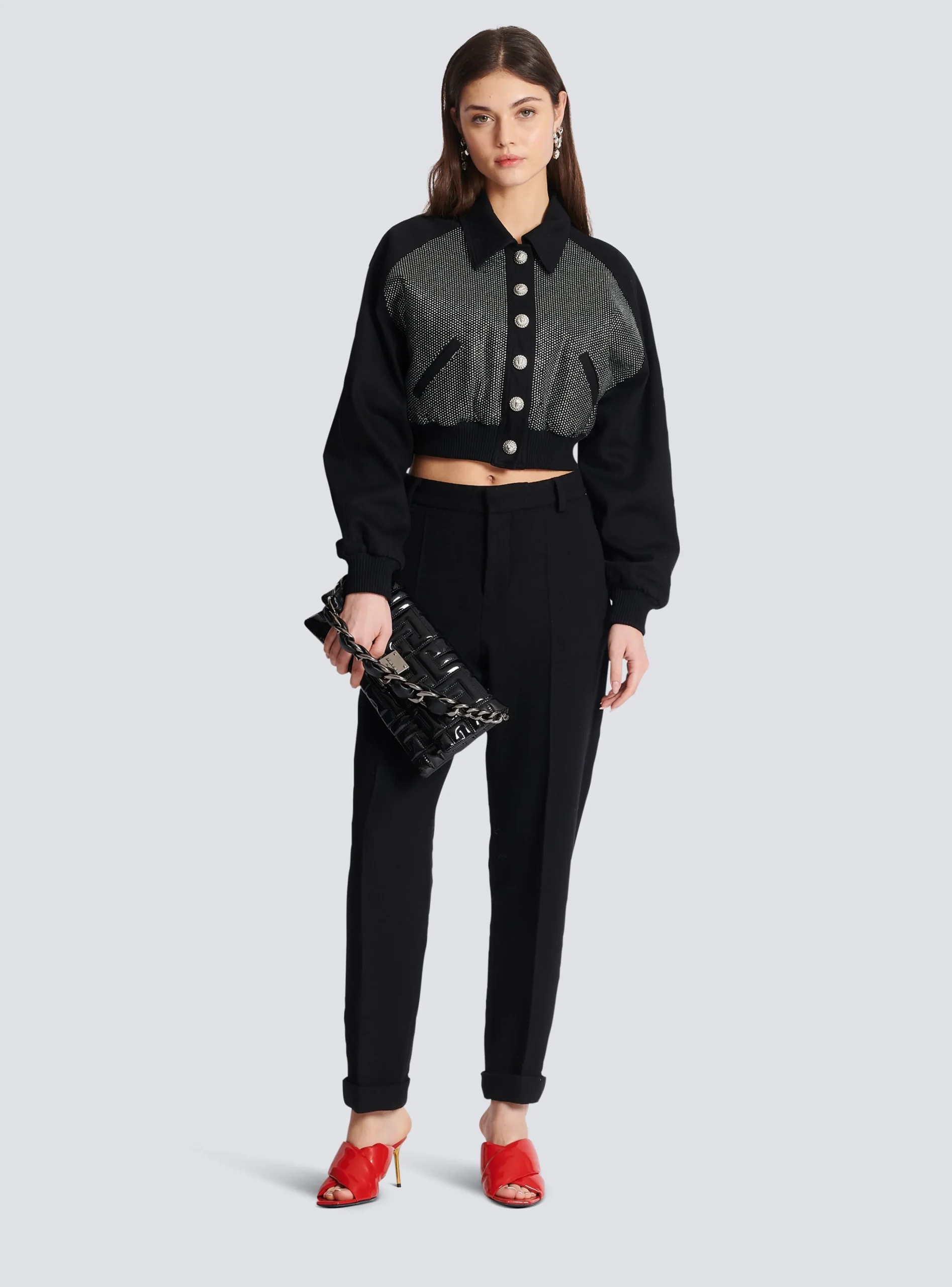 Crepe Trousers-Balmain Store