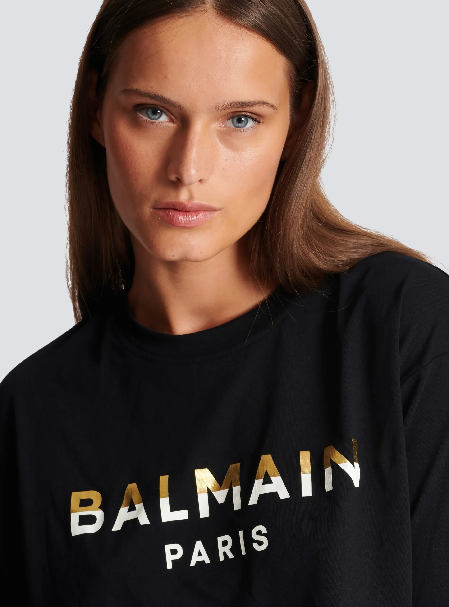 Cropped Paris T-shirt-Balmain Hot