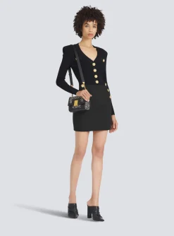 Cropped Eco-designed Knit Cardigan With Gold-tone Buttons-Balmain Hot
