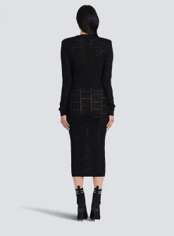 Cropped Eco-designed Sweater With Monogram-Balmain Clearance