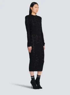 Cropped Eco-designed Sweater With Monogram-Balmain Clearance