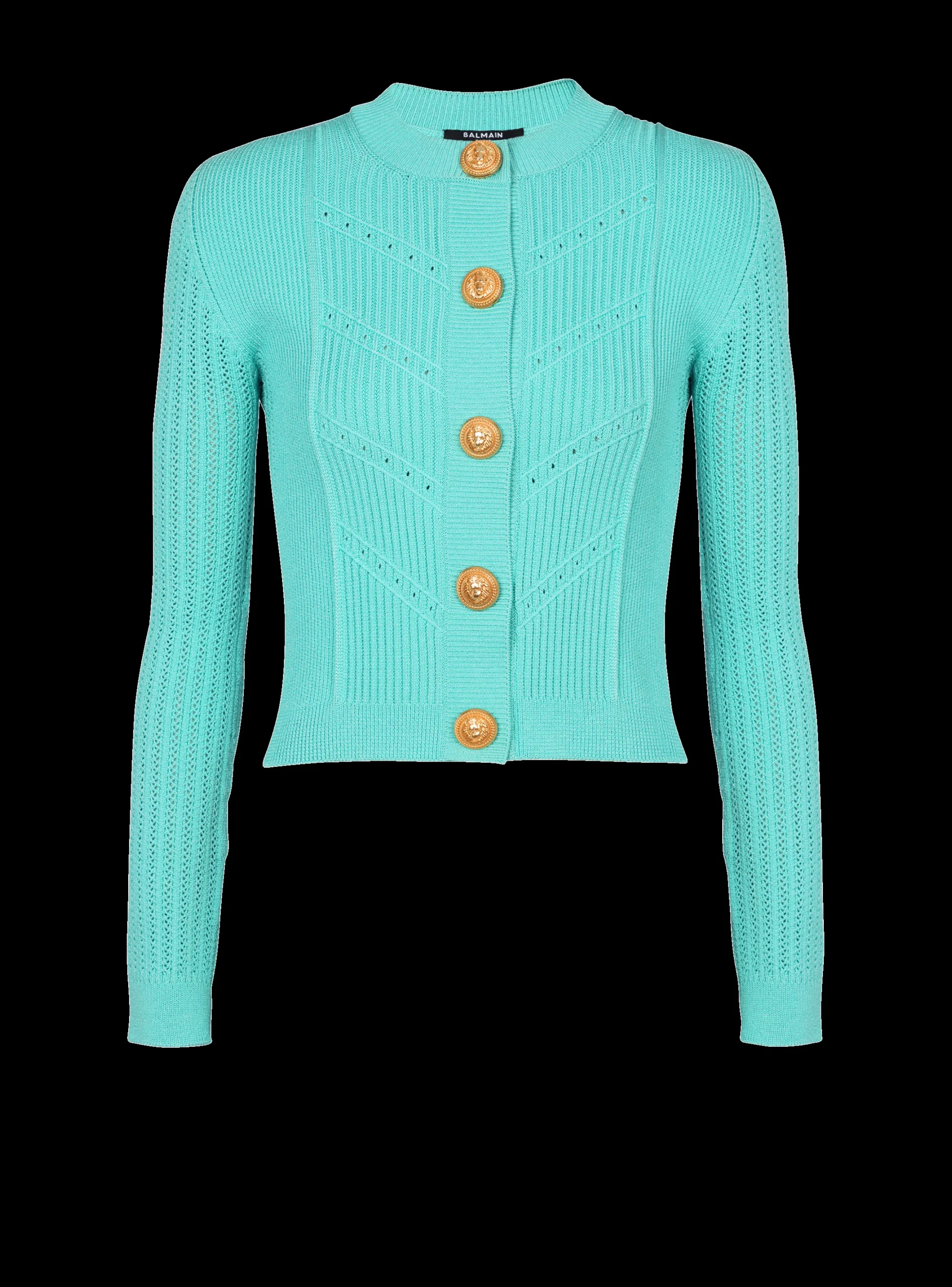 Cropped Knit Cardigan-Balmain Discount