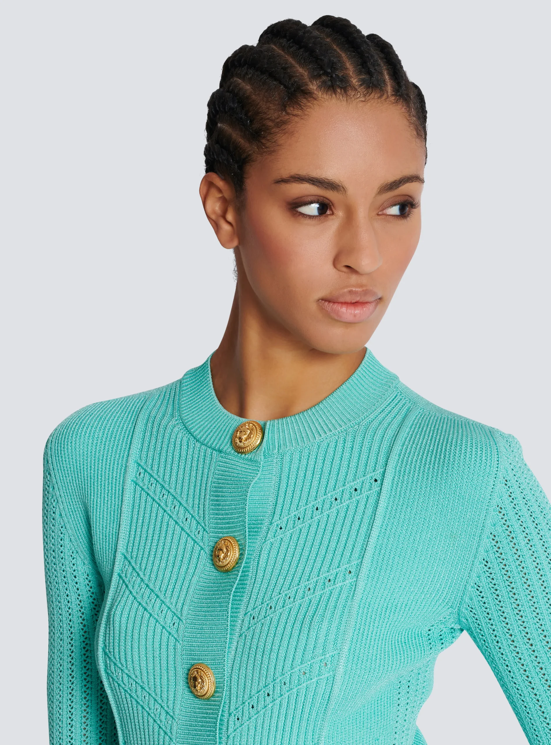 Cropped Knit Cardigan-Balmain Discount