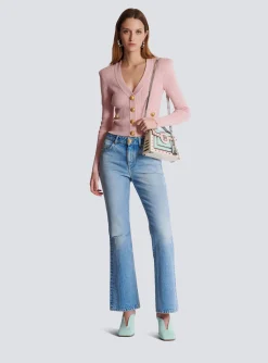 Cropped Knit Cardigan-Balmain Discount