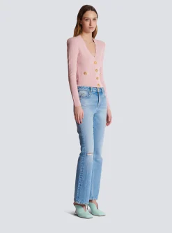 Cropped Knit Cardigan-Balmain Discount
