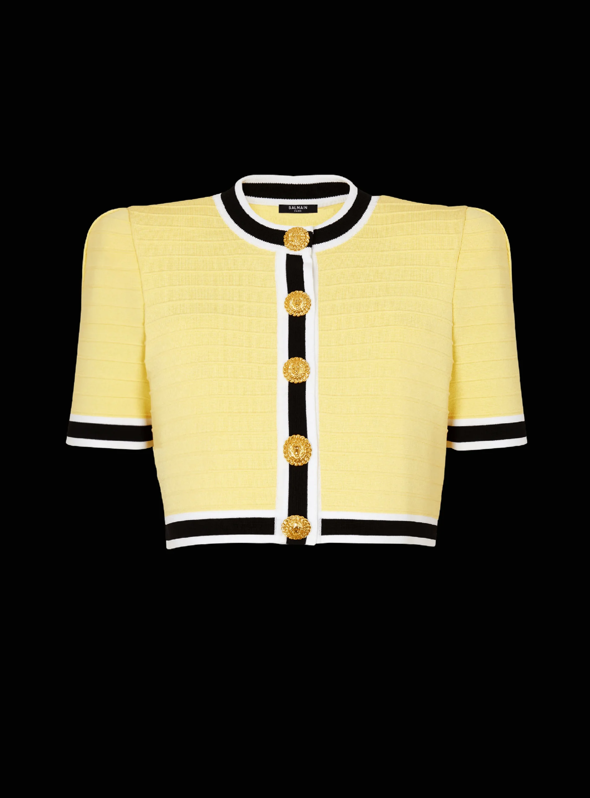 Cropped Knit Cardigan-Balmain Best Sale