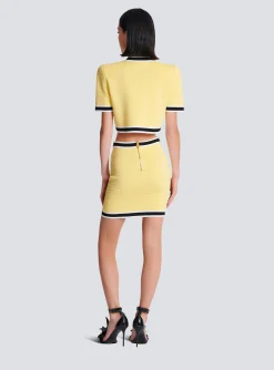 Cropped Knit Cardigan-Balmain Best Sale