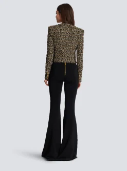 Cropped Lurex Tweed Jacket-Balmain Store