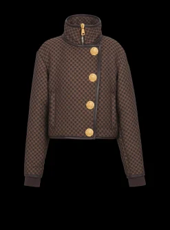 Cropped Mini Monogram Jacket-Balmain Cheap
