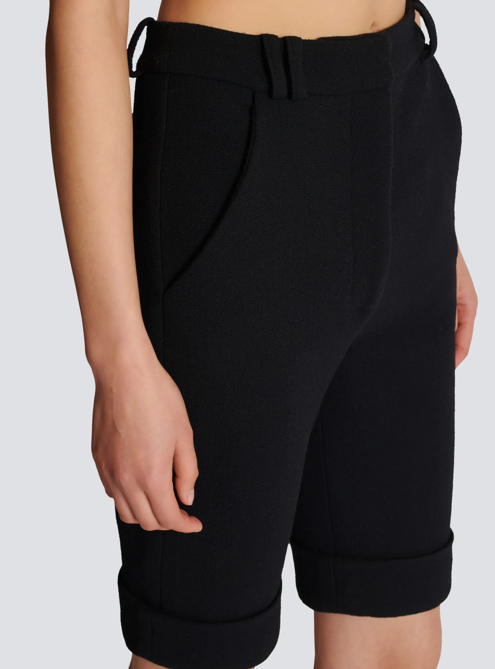 Cycling Shorts In Double Crepe-Balmain Shop