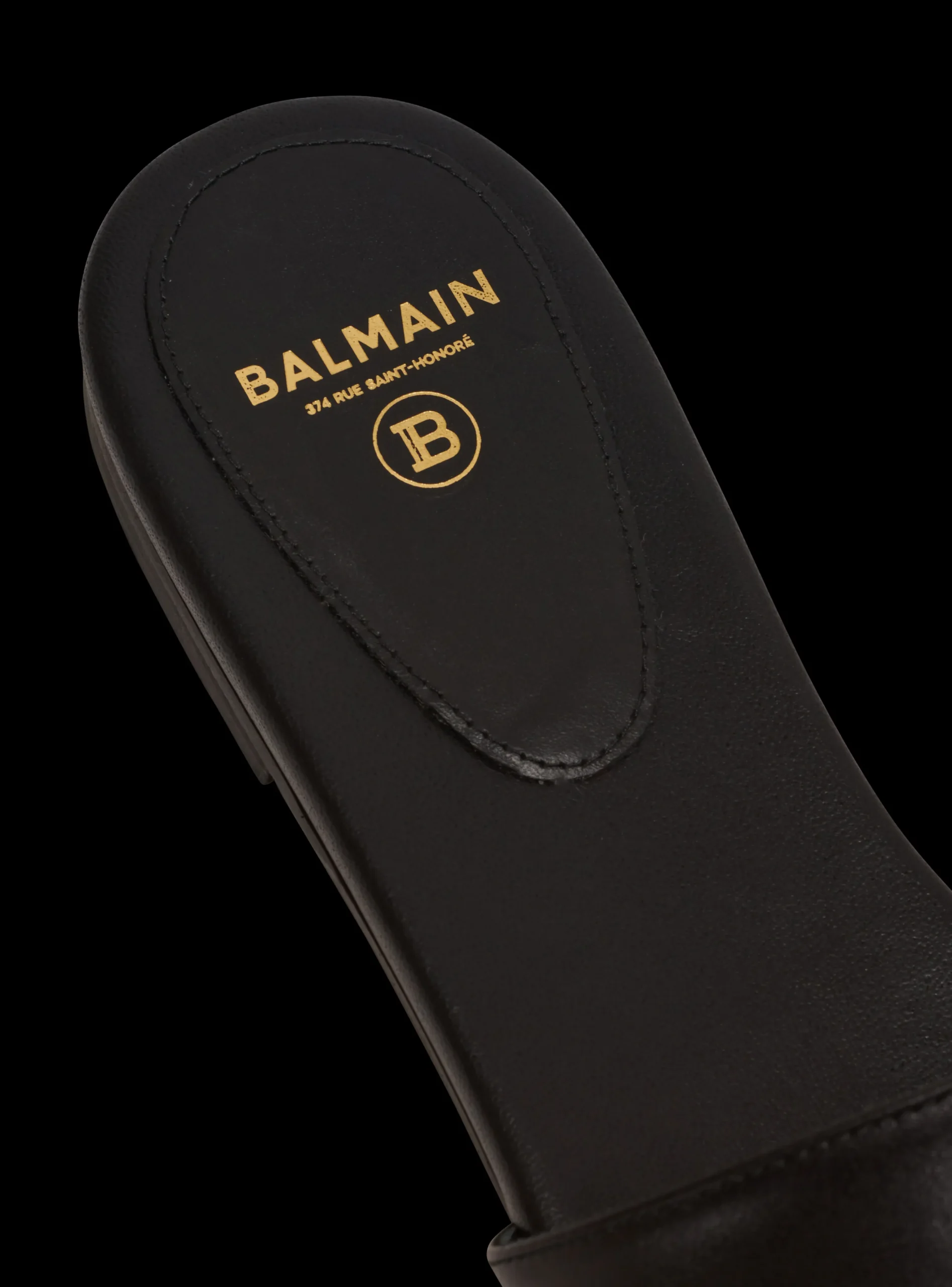 Dafne Smooth Calfskin Leather Mules-Balmain Store