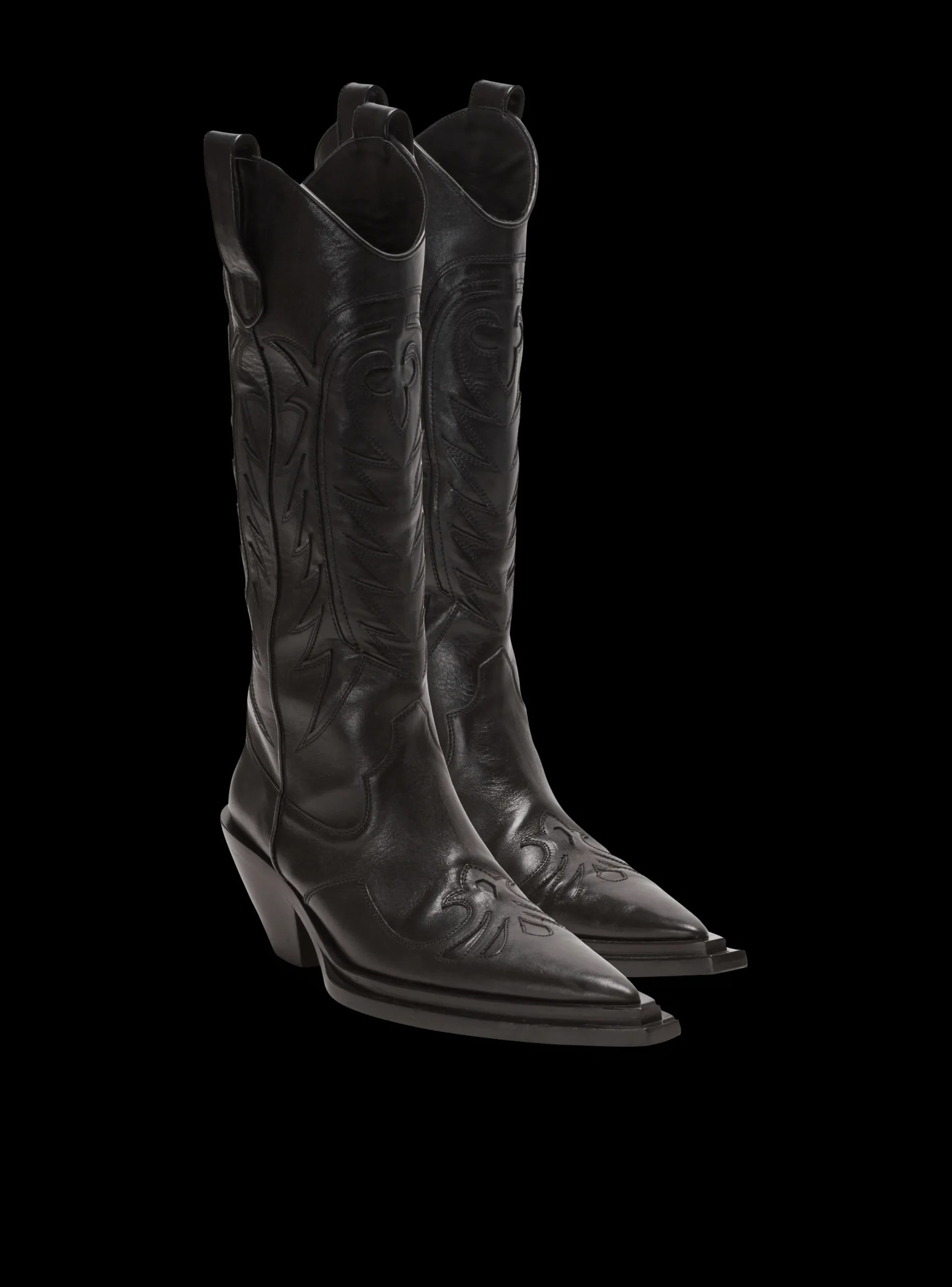 Dan Patchwork Leather Boots-Balmain Store
