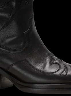 Dan Patchwork Leather Boots-Balmain Store
